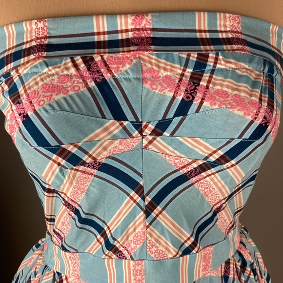 Only Hearts NYC / BGN NWT Strapless Plaid Dress with Attached Petticoat - Size 4 - Picture 5 of 15